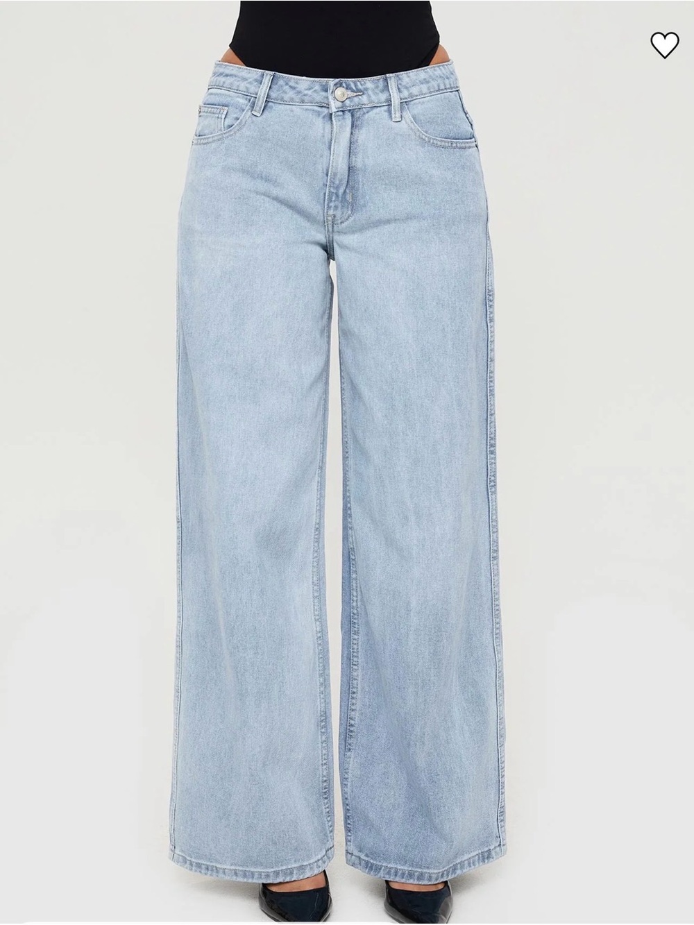 Ramos Low Rise Denim Jeans Light Blue Wash